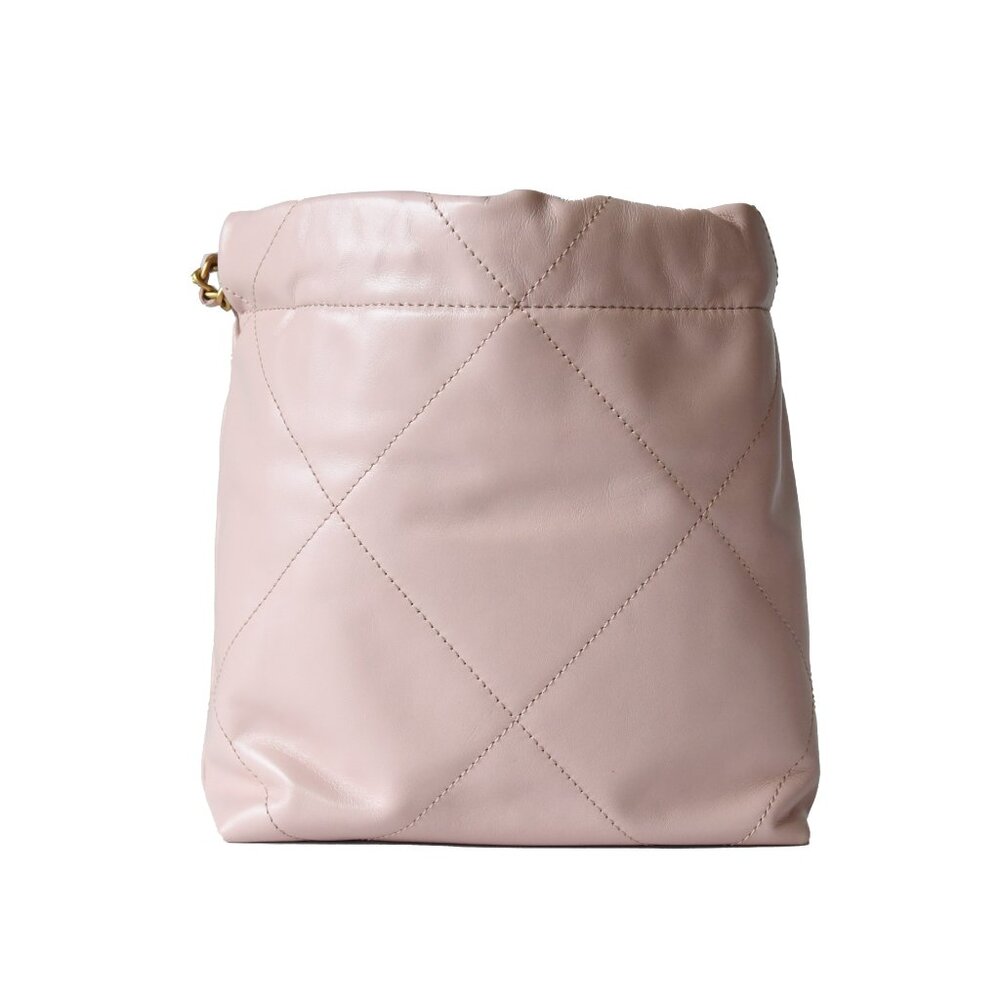 Chanel Shiny Calfskin Quilted Mini Chanel 22 Tote Bag Gold Hardware Rose - Picture 2 of 5